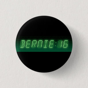 Bernie Sanders Digital Readout Pinback Button