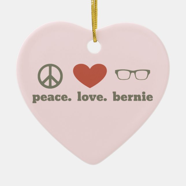 Bernie Sanders Election Swag Ceramic Ornament (Front)