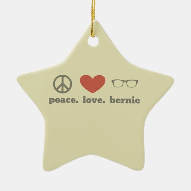 Bernie Sanders Election Swag Ceramic Ornament (Front)