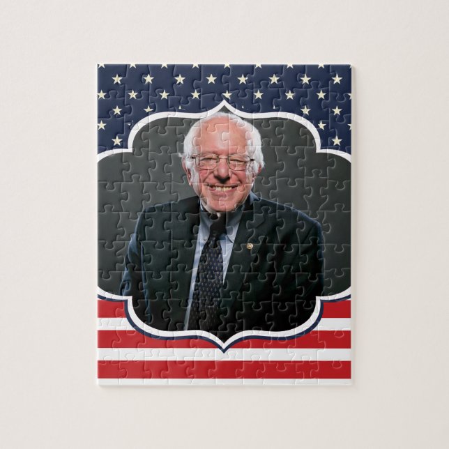 bernie sanders flag jigsaw puzzle (Vertical)