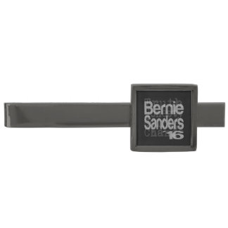 Bernie Sanders For President 2016 Gunmetal Finish Tie Bar