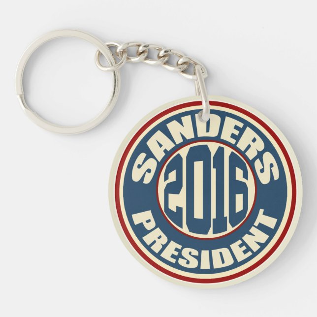 Bernie Sanders for President 2016 Keychain (Front)