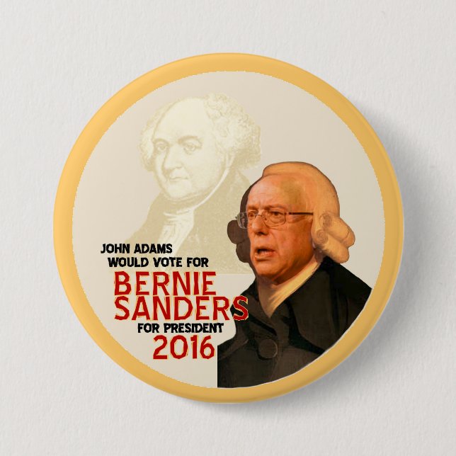 Bernie Sanders for president 2016 Pinback Button (Front)