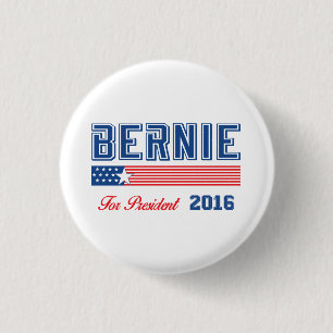 Bernie Sanders For President 2016 Pinback Button