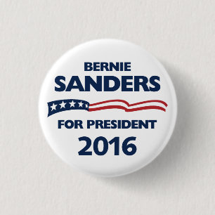 Bernie Sanders for president 2016 Pinback Button