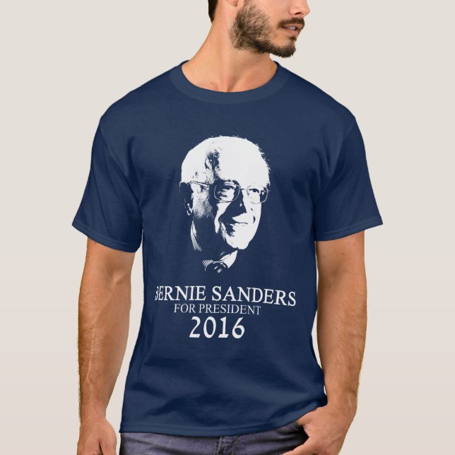 Bernie Sanders For President 2016 T-Shirt (Front)