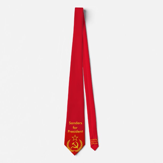 Bernie Sanders for President 2016 (Without head) Neck Tie (Front)