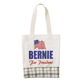 Bernie Sanders For President 2016 Zazzle HEART Tote Bag