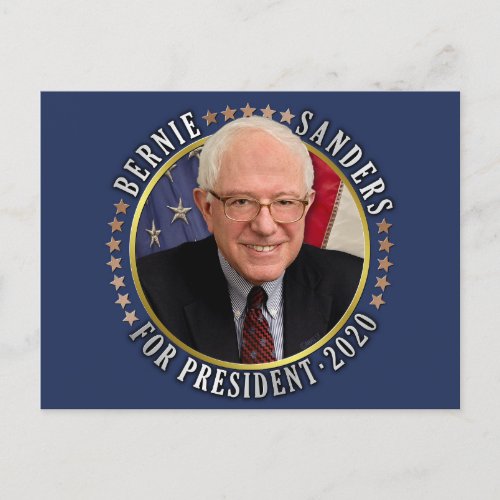 Bernie Sanders for President 2020 Democrat Photo Postcard
