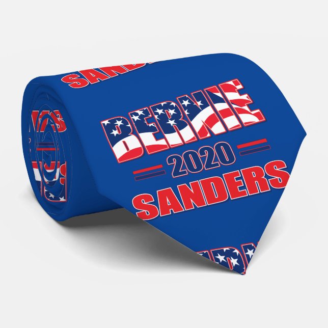 Bernie Sanders for President 2020 Neck Tie (Rolled)