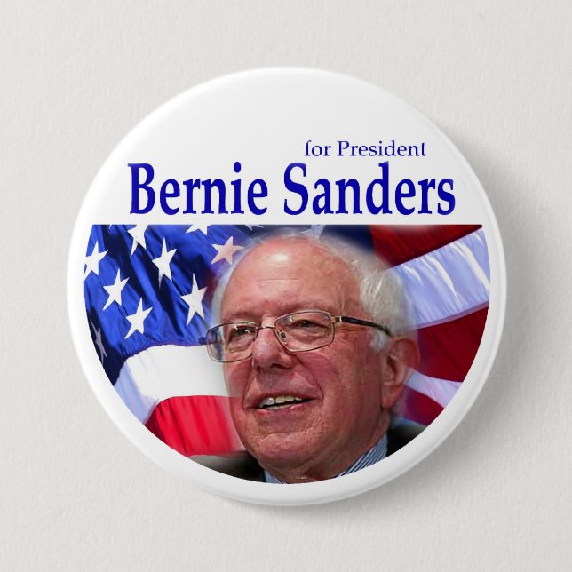 BERNIE SANDERS for President Button (Front)