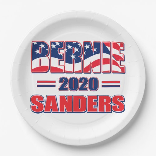 Bernie Sanders for President in 2020 Paper Plates