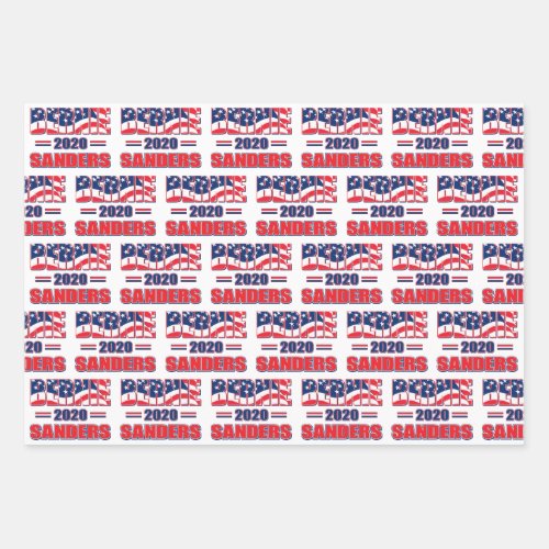 Bernie Sanders for President in 2020 Wrapping Paper Sheets