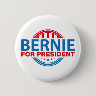 Bernie Sanders For President Pinback Button