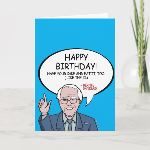 Bernie Sanders Greeting _ Happy Birthday _png Card