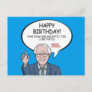 Bernie Sanders Greeting - Happy Birthday -.png Postcard