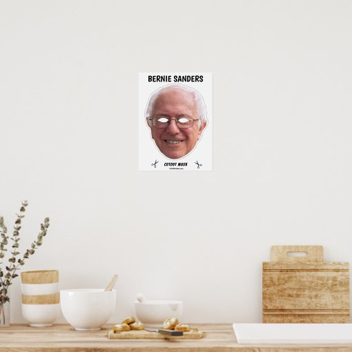 BERNIE SANDERS Halloween Mask Poster Zazzle