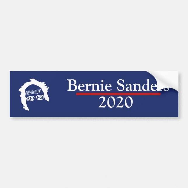 Bernie Sanders Hindsight 2020 Bumper Sticker (Front)