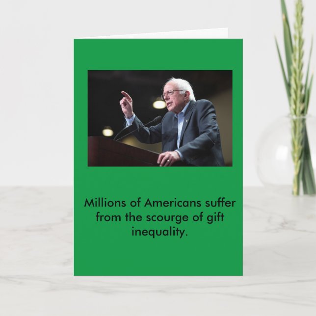 Bernie Sanders Holiday Card (Front)