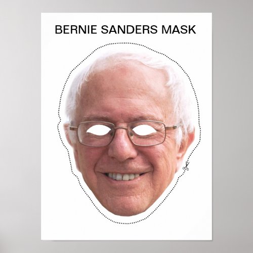 Bernie Sanders Mask Poster