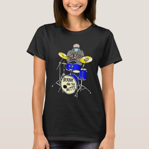 Bernie Sanders Mittens Drumming  Drum Inauguration T_Shirt