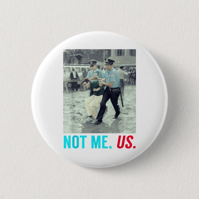 Bernie Sanders Not Me Us Arrested Bernie 2020 For Button (Front)
