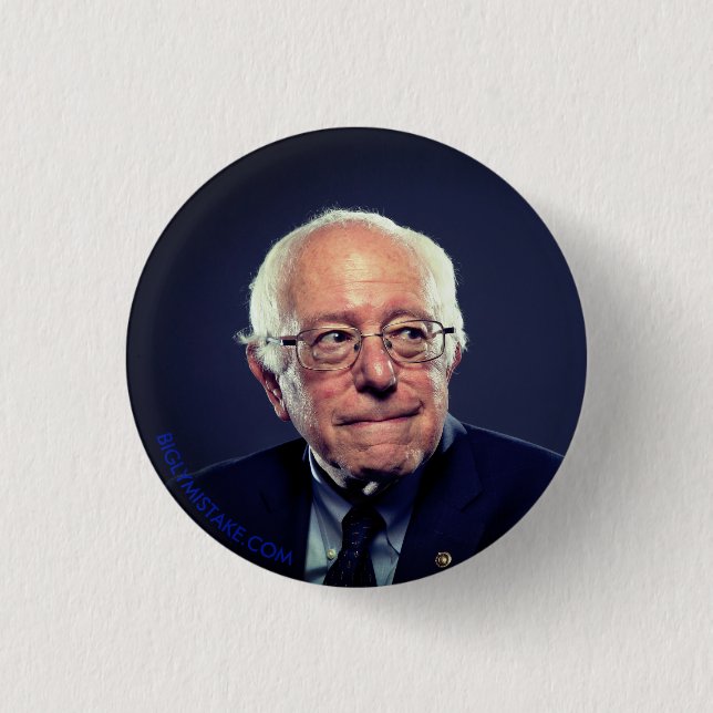 Bernie Sanders Pinback Button (Front)