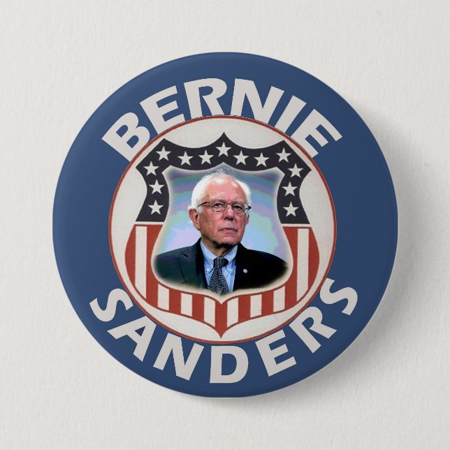 Bernie Sanders Pinback Button (Front)
