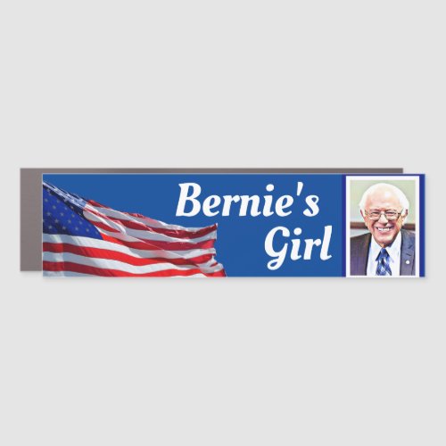 Bernie Sanders Political Bernies Girl Car Magnet