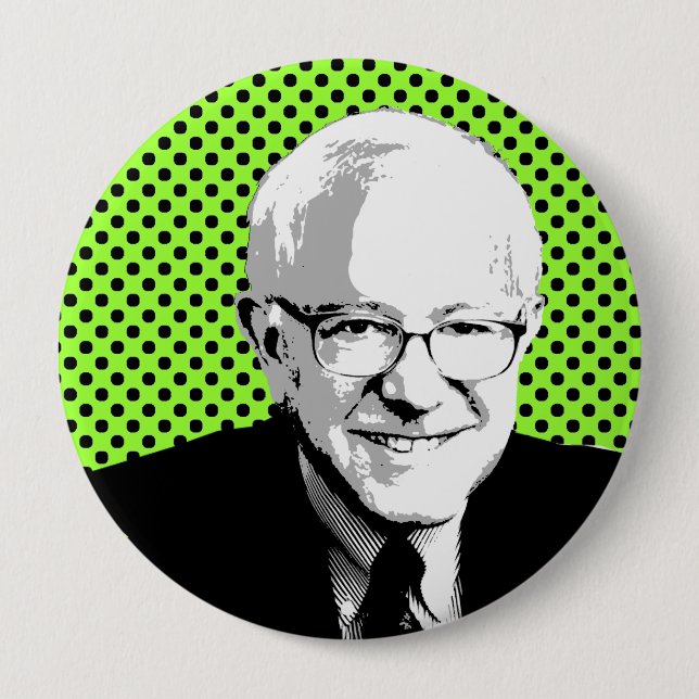 BERNIE SANDERS POP ART BUTTON (Front)