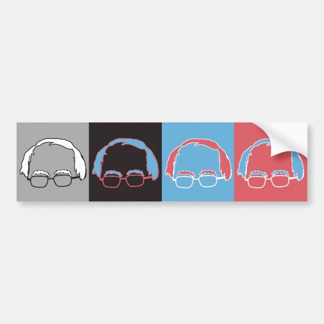 Bernie Sanders Pop Art Designer - Bernie Sanders - Bumper Sticker (Front)