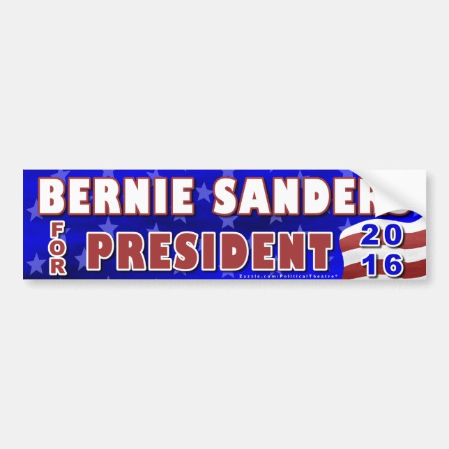 Bernie Sanders President 2016 Election Democrat Bumper Sticker (Front)