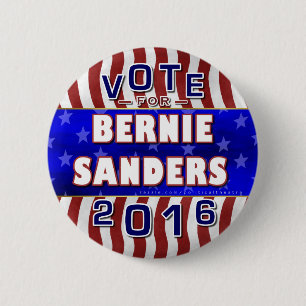 Bernie Sanders President 2016 Election Democrat Pinback Button