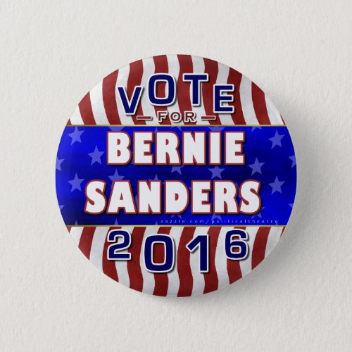 Bernie Sanders President 2016 Election Democrat Pinback Button