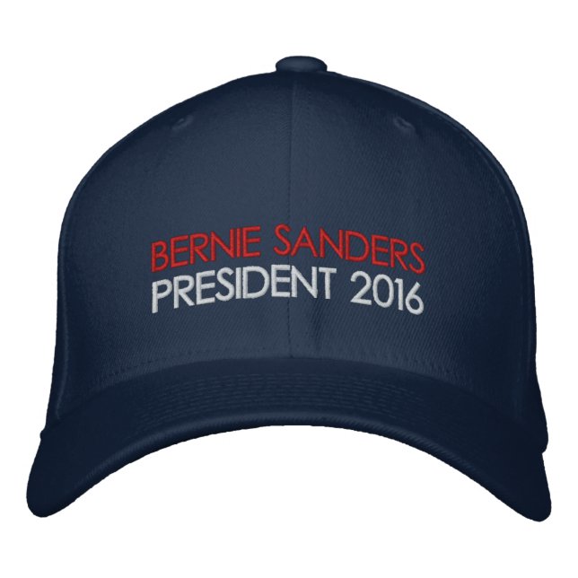 Bernie Sanders President 2016 Embroidered Baseball Hat (Front)