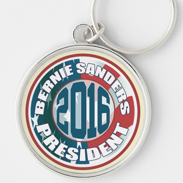 Bernie Sanders President 2016 Keychain (Front)