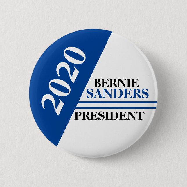 Bernie Sanders President 2020 Button (Front)