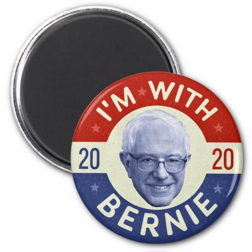 Bernie Sanders President 2020 Democrat Photo Retro Magnet