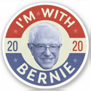 Bernie Sanders President 2020 Democrat Photo Retro Sticker