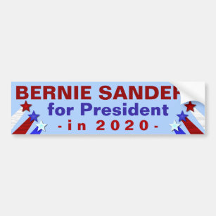 BERNIE SANDERS FOR PRESIDENT 2020 CAMPAIGN BUMPER STICKER DEMOCRAT 