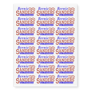 Bernie Sanders President 2020 Election Democrat Temporary Tattoos