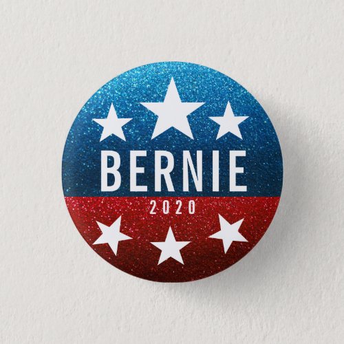 Bernie Sanders President 2020 Glitter Bling Vote Button