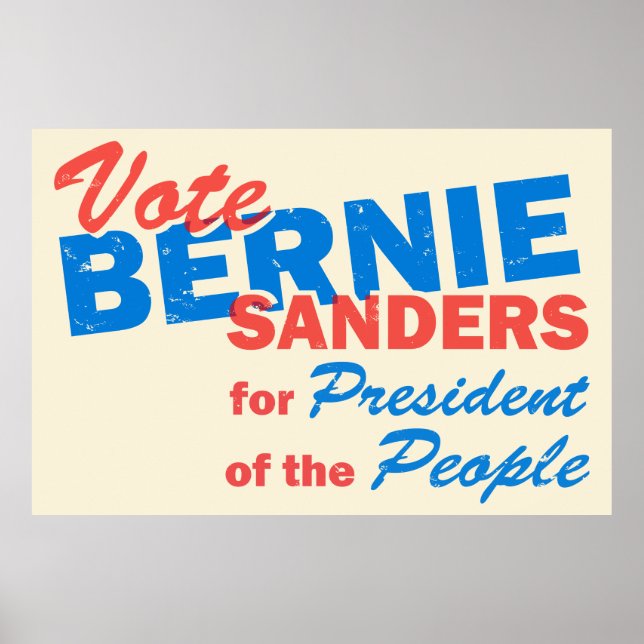 Bernie Sanders President of the People V5 Poster (Front)