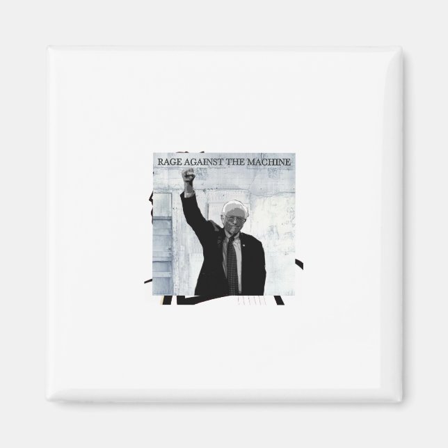 Bernie Sanders - Rage Against the Machine Magnet (Front)