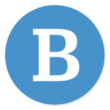 Bernie Sanders Round "B" Sticker