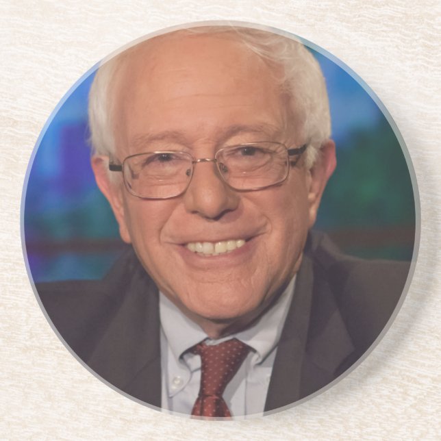 Bernie Sanders Sandstone Coaster (Front)