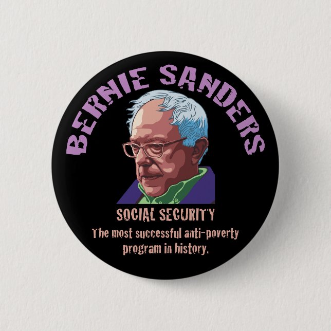 Bernie Sanders SSI Button (Front)