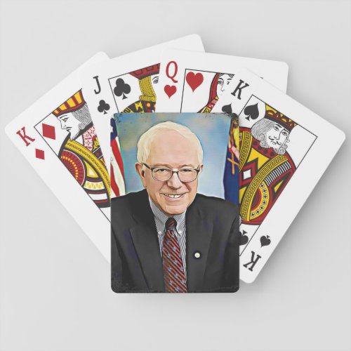 Bernie Sanders Support Digital Art Playing Cards