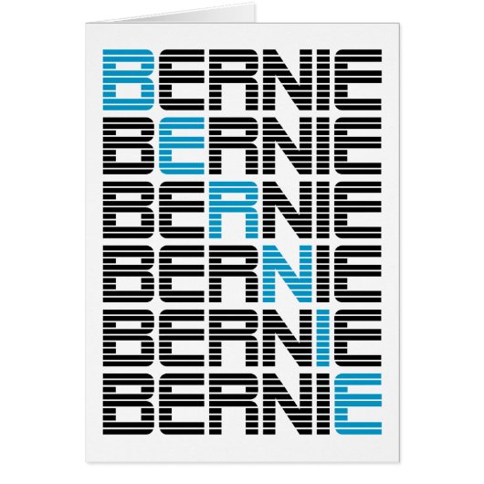 BERNIE sanders textStacks Cards (Front)