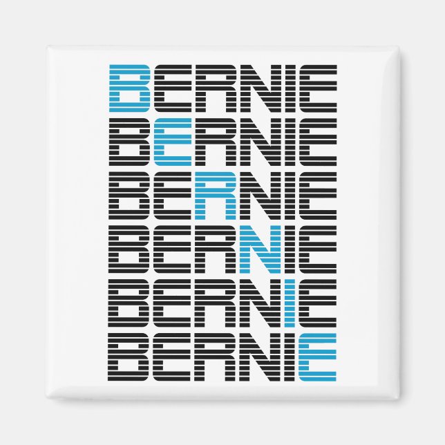 BERNIE sanders textStacks Magnet (Front)